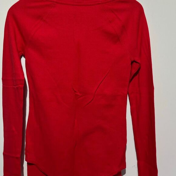 PINK Victoria's Secret Red White Holiday Long Sleeve 2 Pc Pajama Set Small XS - Picture 6 of 11